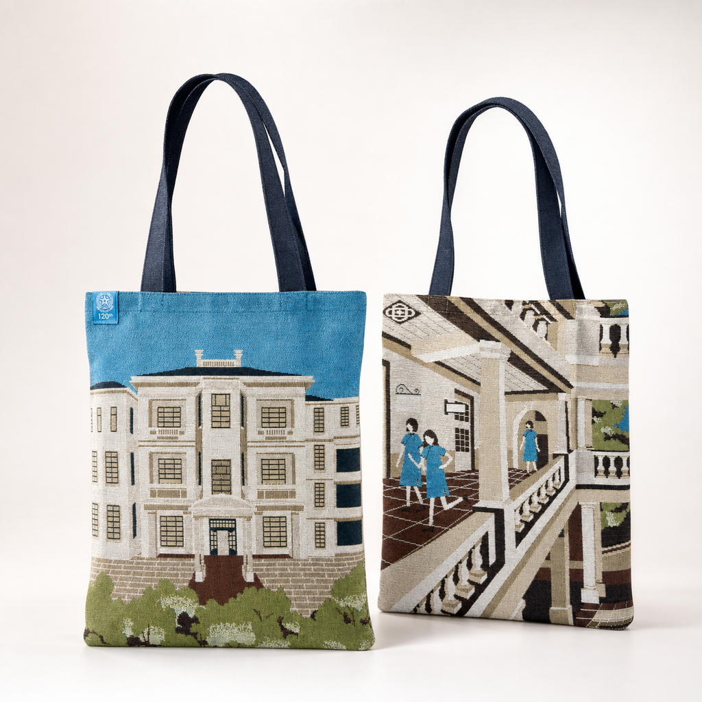 Pair Pair Full x SSGC Collaboration Woven Jacquard Tote Bag